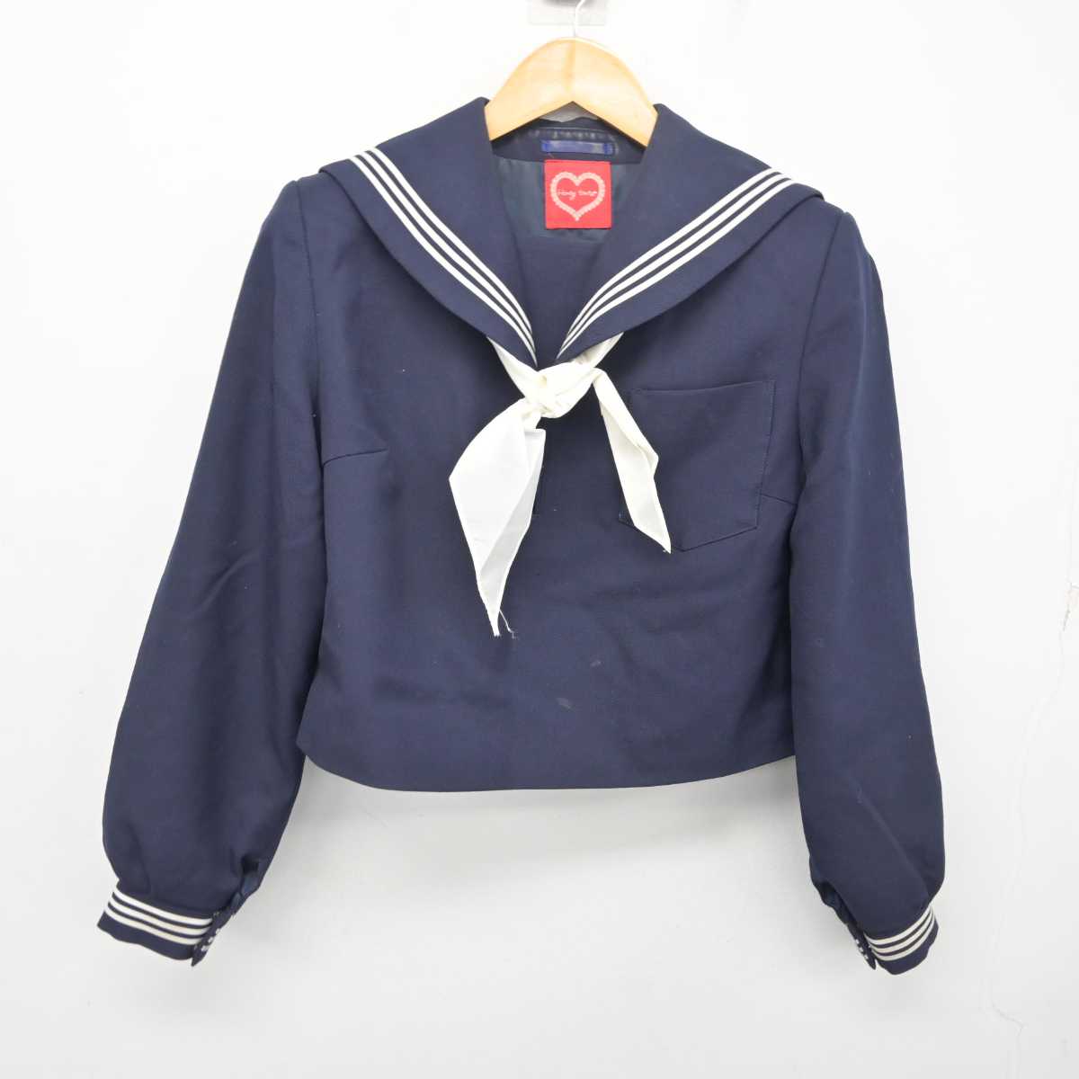 【中古】鳥取県 鳥取市立南中学校 女子制服 3点 (セーラー服・スカート) sf078043