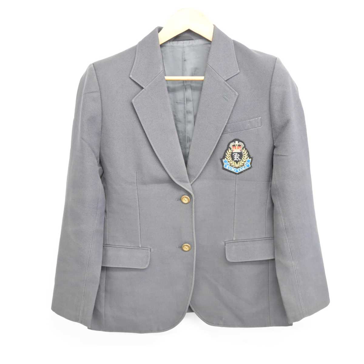 【中古】京都府 久御山中学校 女子制服 2点 (ブレザー・スカート) sf078058