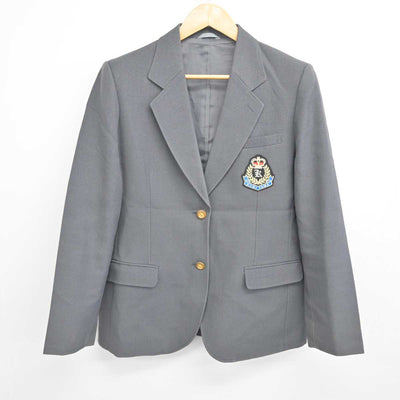 【中古】京都府 久御山中学校 女子制服 2点 (ブレザー・スカート) sf078059