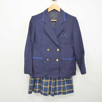 【中古】神奈川県 白山高等学校 女子制服 3点 (ブレザー・スカート) sf078065