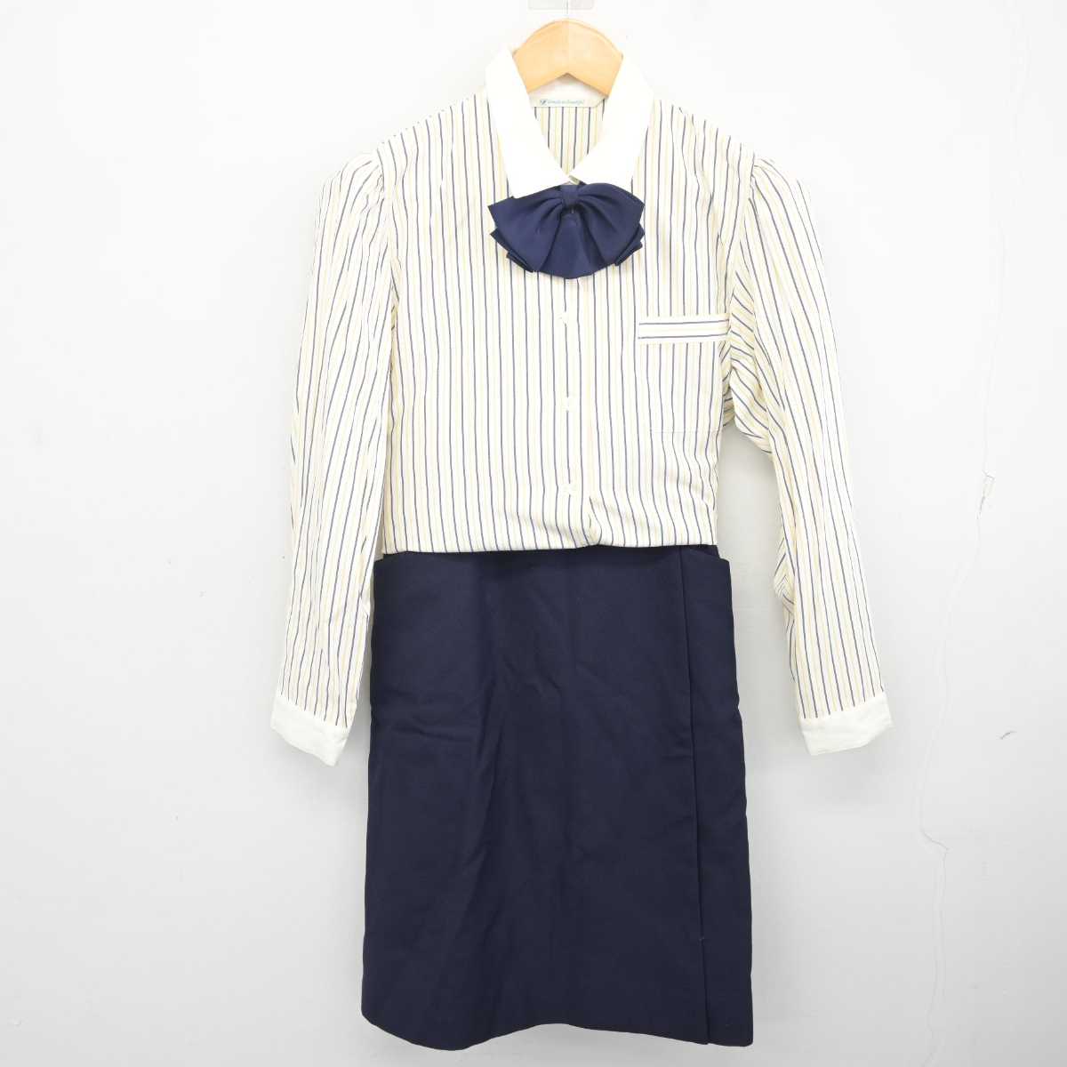 【中古】 北陸銀行 女子制服 4点 (ジャケット・シャツ・スカート) sf078067