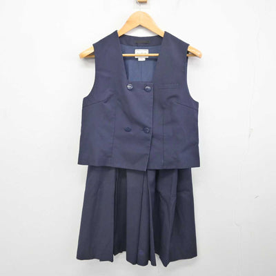 【中古】埼玉県 所沢北高等学校 女子制服 2点 (ベスト・スカート) sf078072