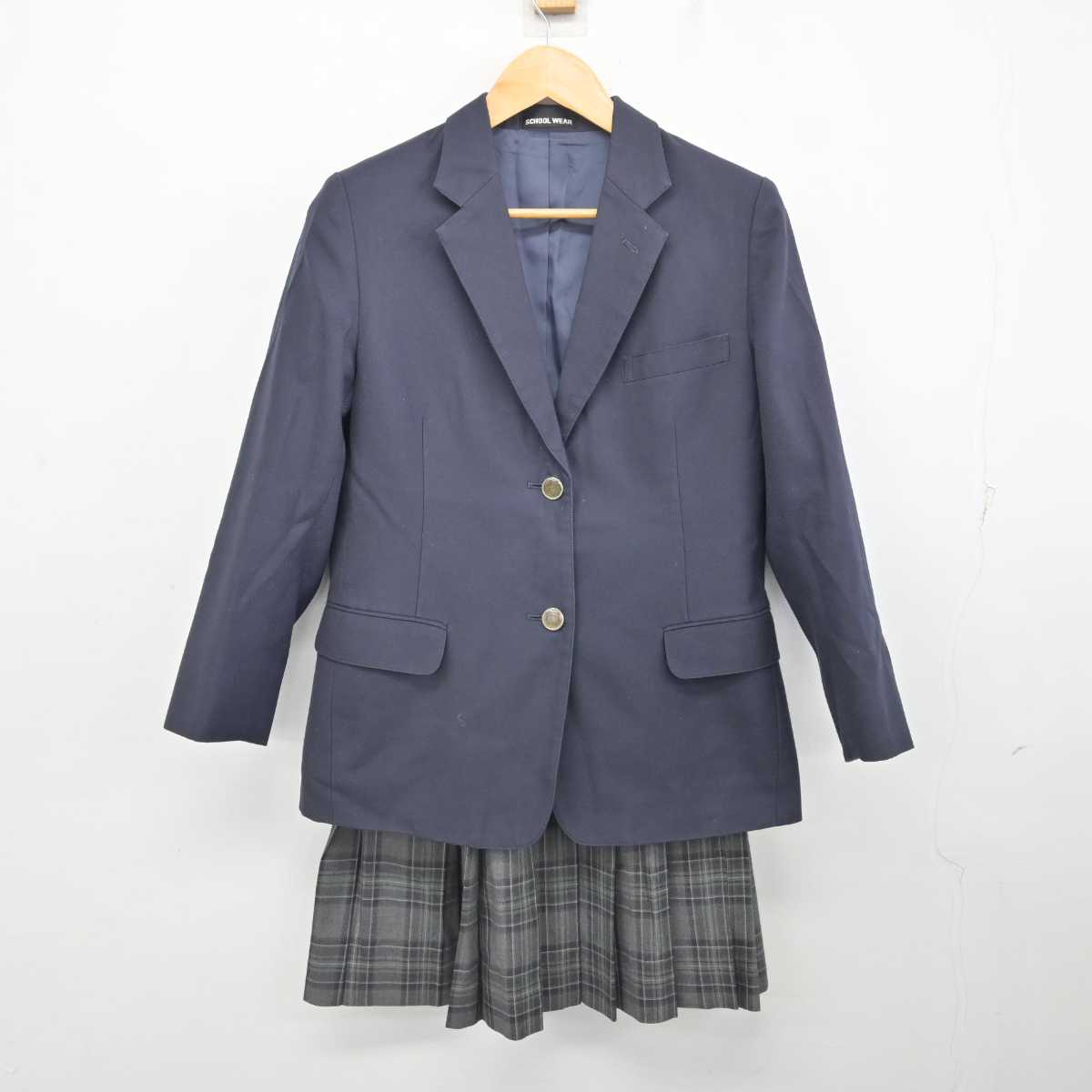 【中古】東京都 武蔵村山市立第五中学校 女子制服 2点 (ブレザー・スカート) sf078073