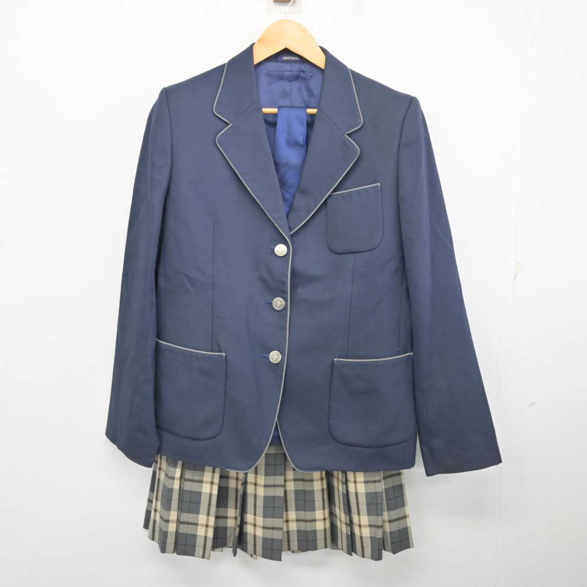 【中古】静岡県 沼津高等学校・中等部 女子制服 3点 (ブレザー・スカート) sf078081