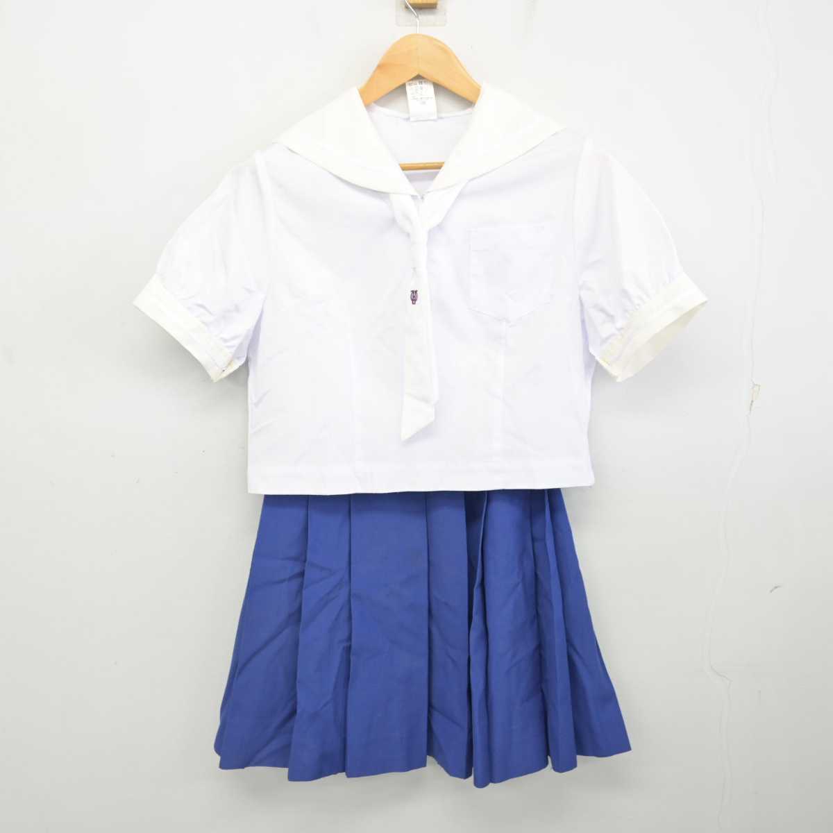 【中古】栃木県 矢板東高等学校・附属中学校 女子制服 3点 (セーラー服・スカート) sf078084