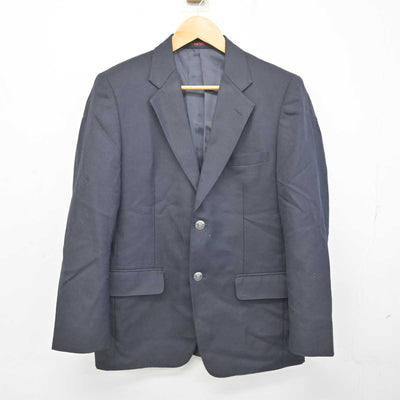 【中古】広島県 安西中学校 男子制服 2点 (ブレザー・シャツ) sf078099