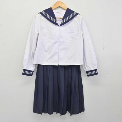 【中古】青森県 弘前市立第四中学校 女子制服 2点 (セーラー服・スカート) sf078114