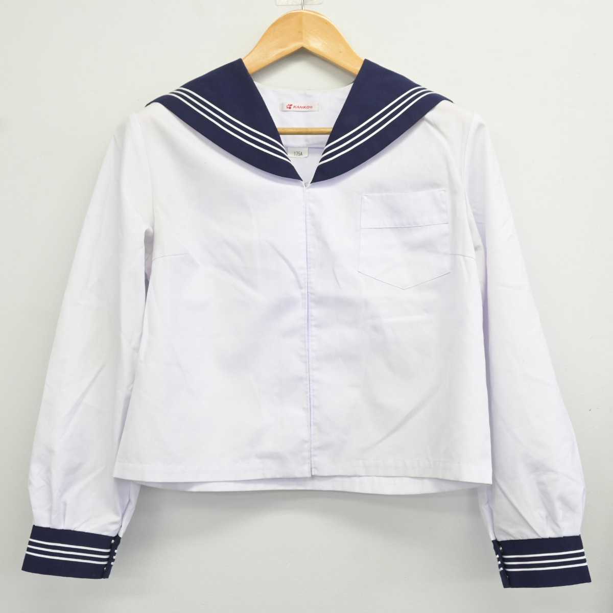 【中古】青森県 弘前市立第四中学校 女子制服 2点 (セーラー服・スカート) sf078114