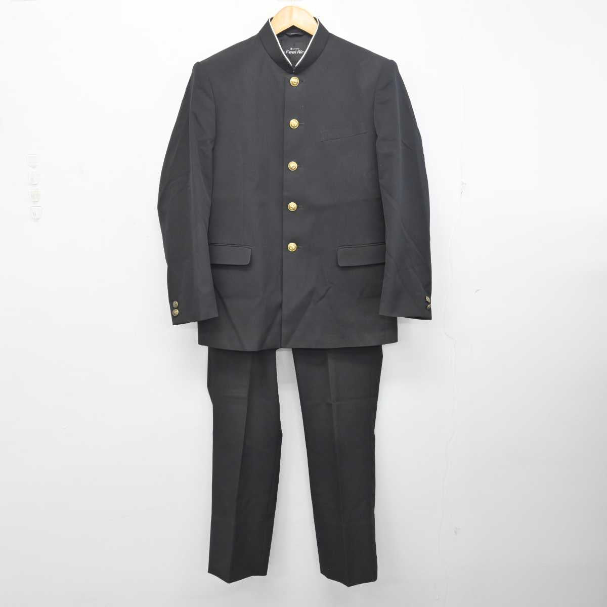 【中古】青森県 弘前市立第四中学校 男子制服 2点 (学ラン・ズボン) sf078115