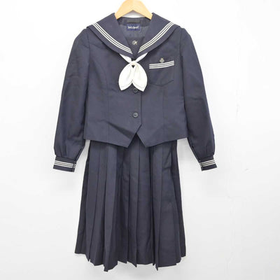 【中古】広島県 三原高等学校 女子制服 4点 (セーラー服・スカート) sf078116