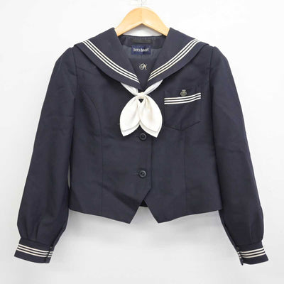 【中古】広島県 三原高等学校 女子制服 4点 (セーラー服・スカート) sf078116