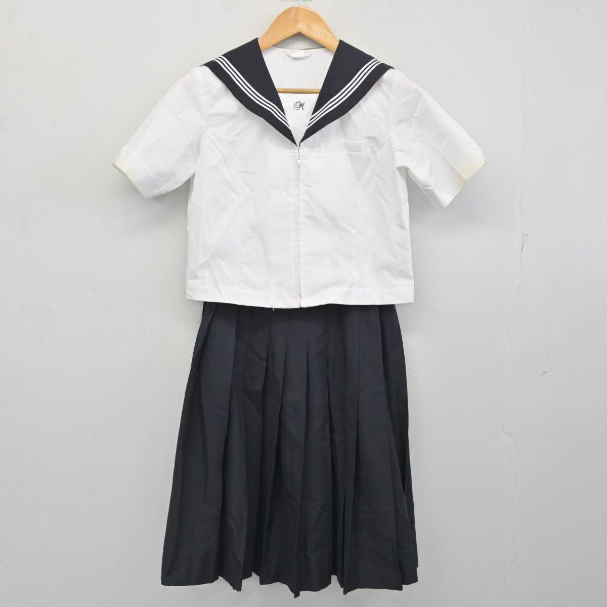 【中古】広島県 三原高等学校 女子制服 2点 (セーラー服・スカート) sf078118