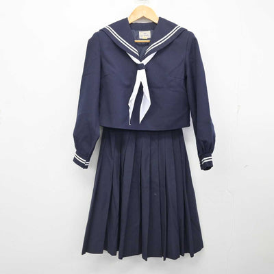 【中古】広島県 尾道東高等学校 女子制服 3点 (セーラー服・スカート) sf078125