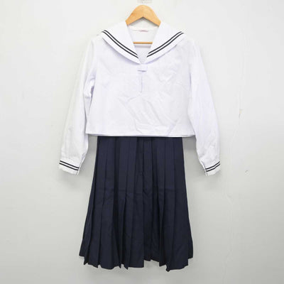 【中古】広島県 尾道東高等学校 女子制服 2点 (セーラー服・スカート) sf078126