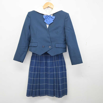 【中古】富山県 富山南高等学校 女子制服 5点 (ブレザー・ブラウス・スカート) sf078132