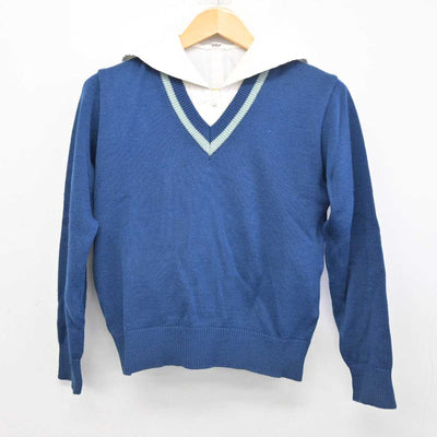 【中古】富山県 富山南高等学校 女子制服 2点 (ニット・ブラウス) sf078134