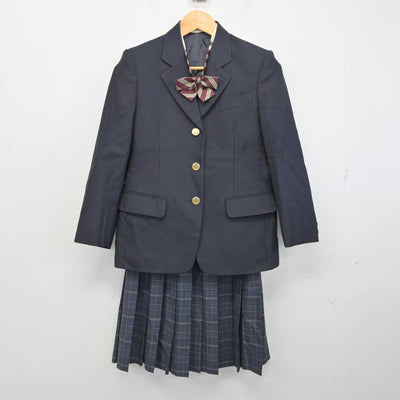 【中古】京都府 堀川高等学校 女子制服 4点 (ブレザー・スカート) sf078135