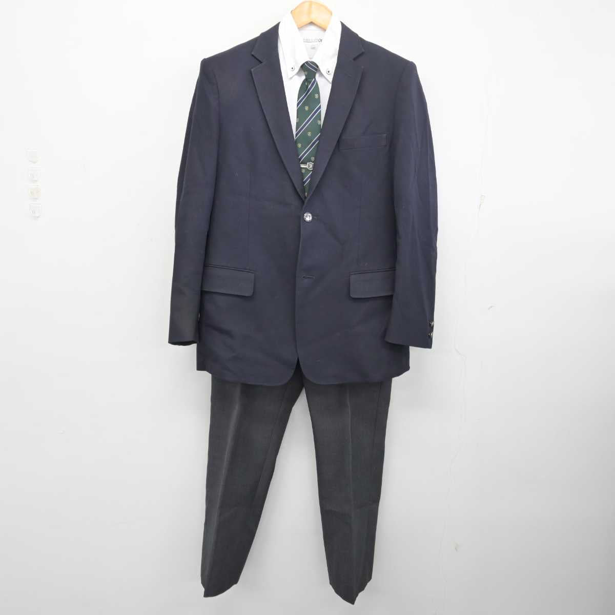 【中古】福岡県 福岡工業大学附属城東高等学校 男子制服 4点 (ブレザー・シャツ・ズボン) sf078143