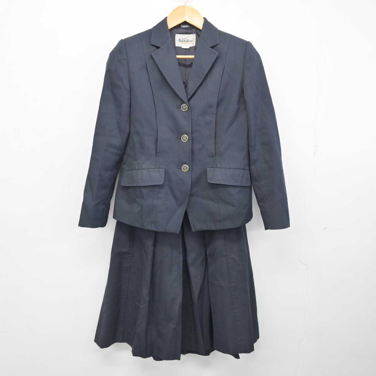 【中古】長崎県 佐世保工業高等学校 女子制服 3点 (ブレザー・ニットベスト・スカート) sf078146