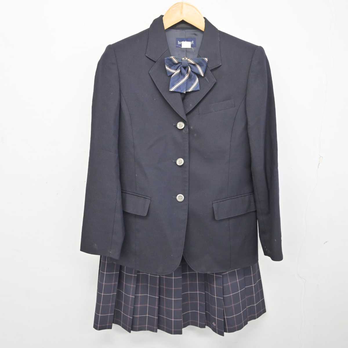 【中古】茨城県 土浦湖北高等学校 女子制服 3点 (ブレザー・スカート) sf078163