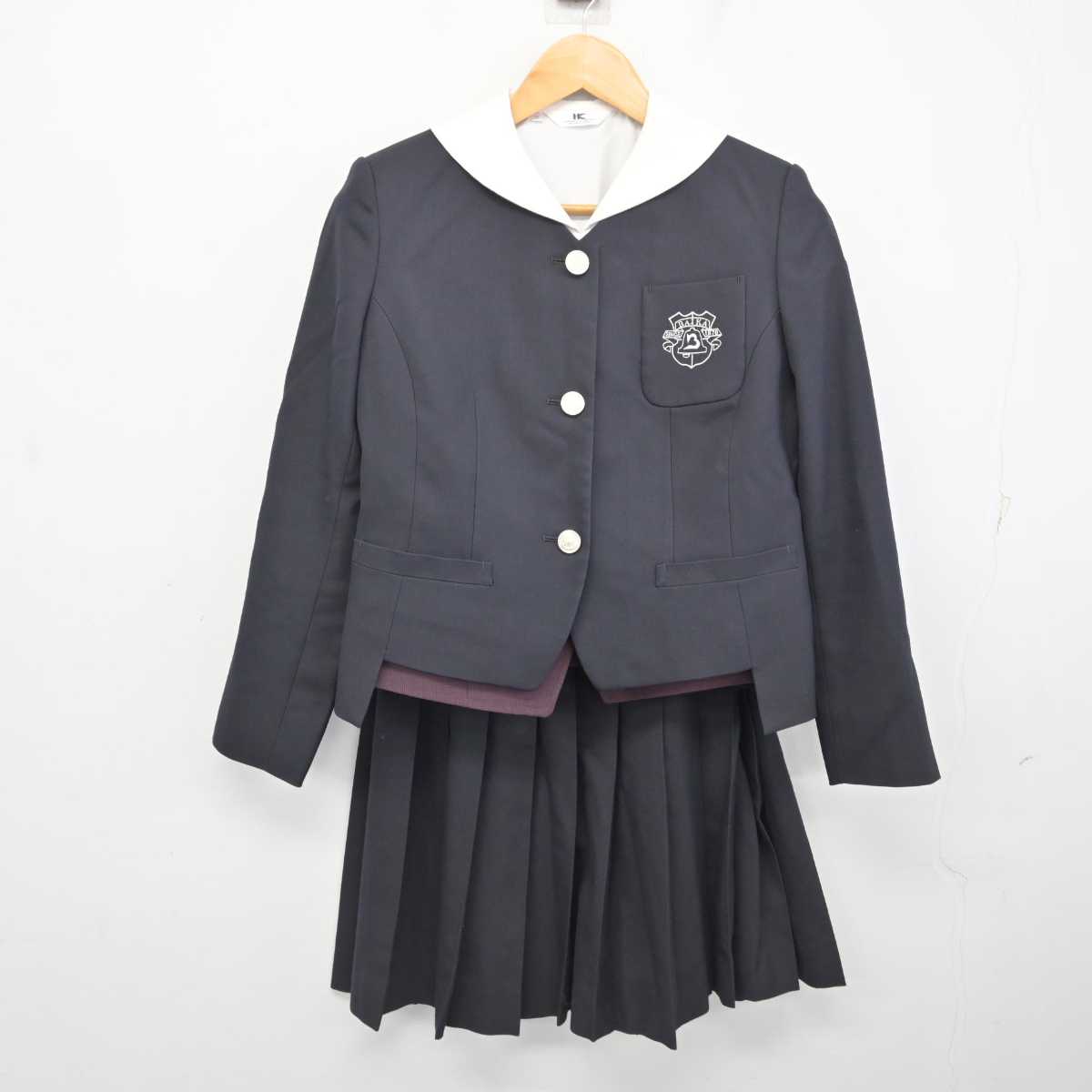 【中古】大阪府 梅花中学校 女子制服 4点 (ブレザー・ベスト・ブラウス・スカート) sf078169