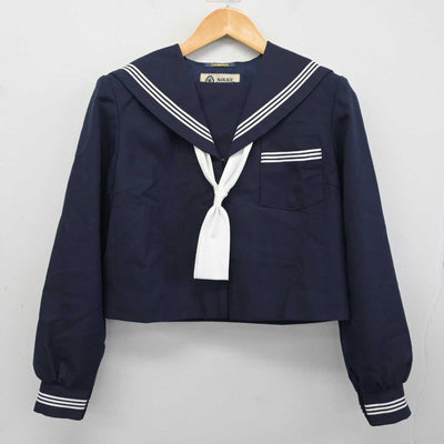 【中古】静岡県 笠井中学校 女子制服 3点 (セーラー服・スカート) sf078194