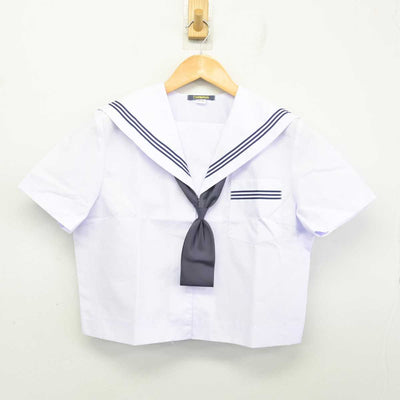 【中古】静岡県 笠井中学校 女子制服 3点 (セーラー服・スカート) sf078195