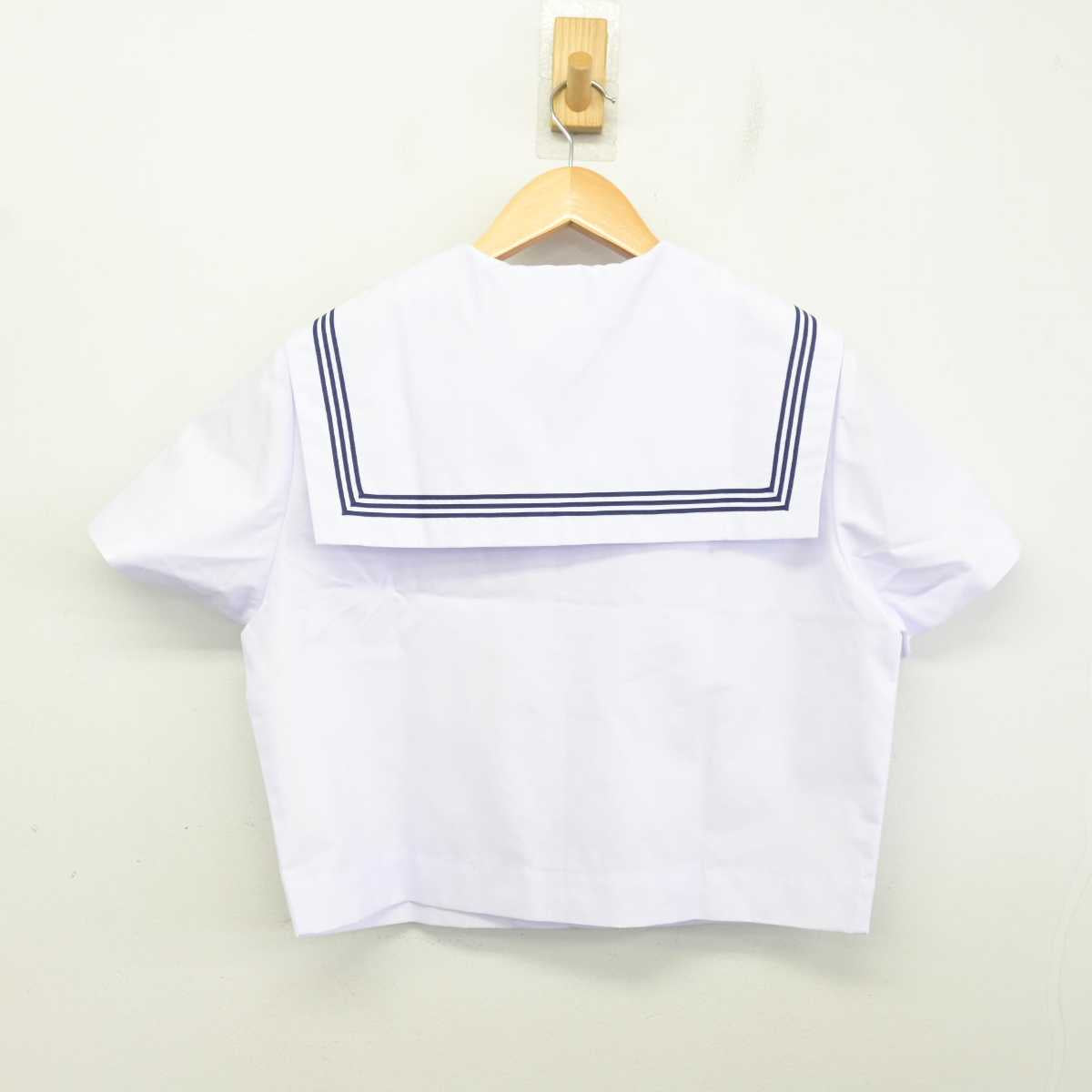 【中古】静岡県 笠井中学校 女子制服 3点 (セーラー服・スカート) sf078195