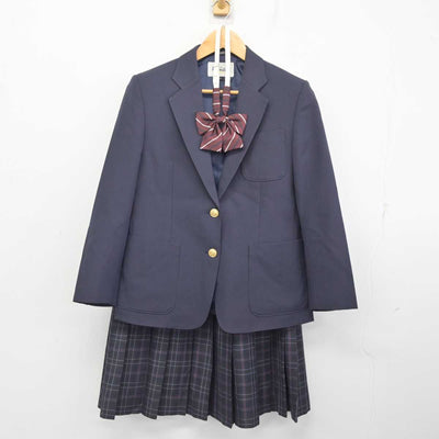 【中古】静岡県 浜北特別支援学校 女子制服 3点 (ブレザー・スカート) sf078197