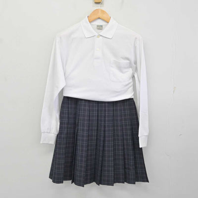 【中古】静岡県 浜北特別支援学校 女子制服 2点 (シャツ・スカート) sf078198