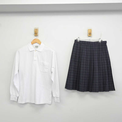 【中古】静岡県 浜北特別支援学校 女子制服 2点 (シャツ・スカート) sf078198