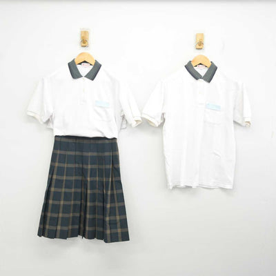 【中古】福岡県 行橋中学校 女子制服 3点 (シャツ・スカート) sf078207