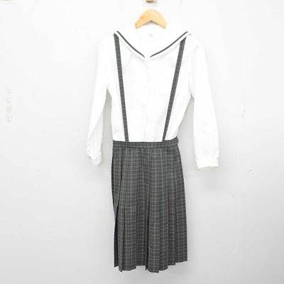 【中古】埼玉県 幸並中学校 女子制服 2点 (セーラー服・スカート) sf078221