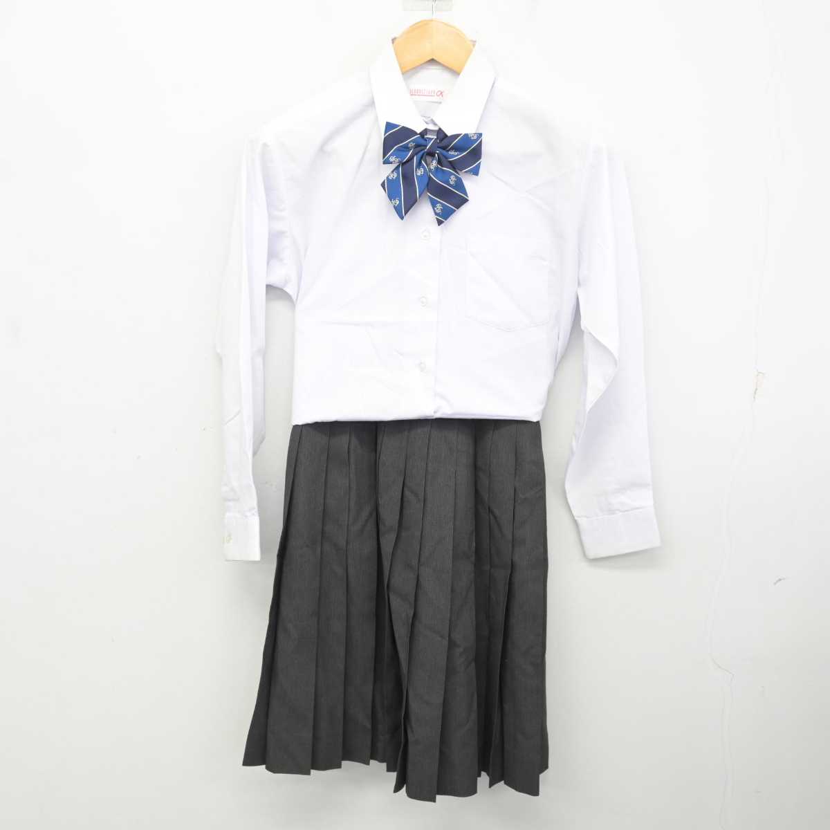 【中古】大阪府 大阪産業大学附属高等学校 女子制服 5点 (ブレザー・シャツ・スカート) sf078227