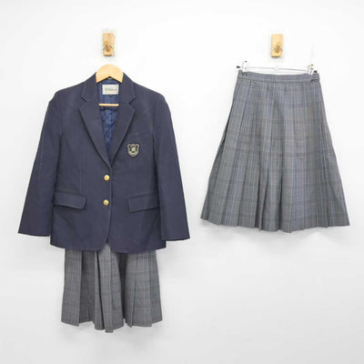 【中古】東京都 三鷹市立第一中学校 女子制服 3点 (ブレザー・スカート) sf078228