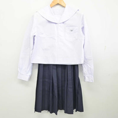 【中古】兵庫県 小野高等学校 女子制服 2点 (セーラー服・スカート) sf078234