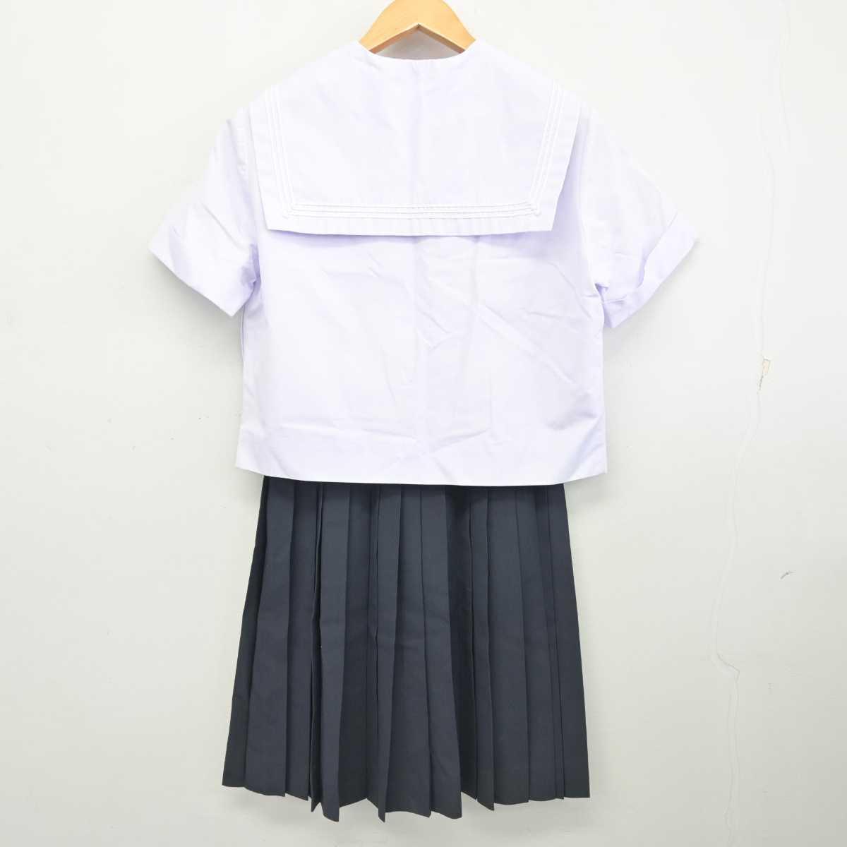 【中古】兵庫県 小野高等学校 女子制服 2点 (セーラー服・スカート) sf078235