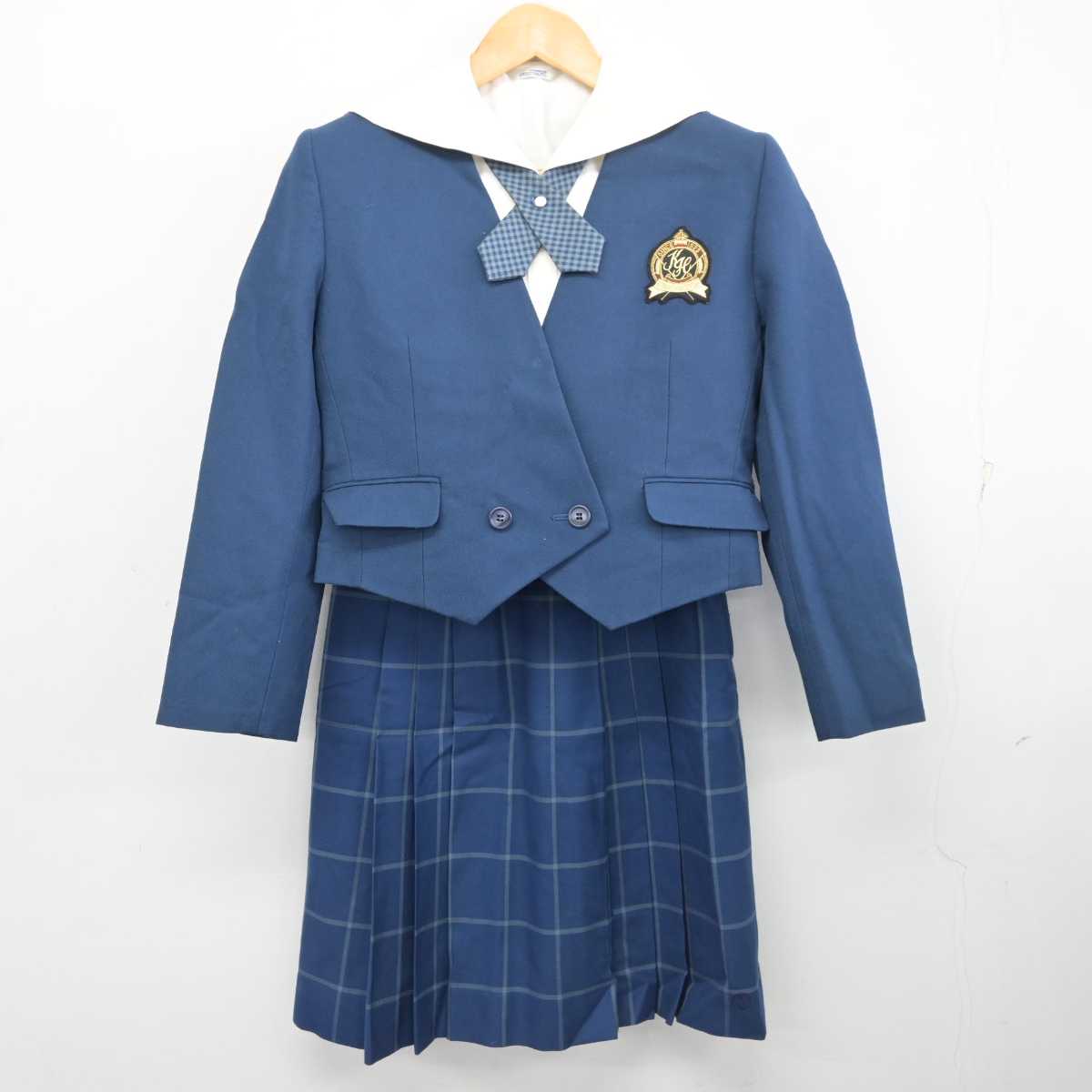 【中古】北海道 北海道北見柏陽高等学校 女子制服 5点 (ブレザー・ブラウス・スカート) sf078241