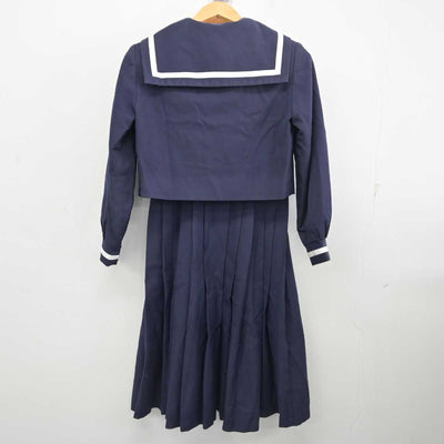 【中古】熊本県 熊本市立藤園中学校 女子制服 3点 (セーラー服・ジャンパースカート) sf078244