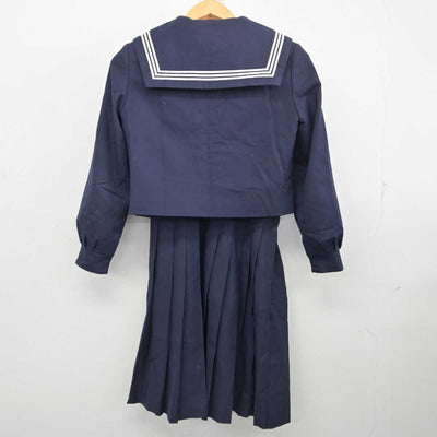 【中古】福岡県 津屋崎中学校 女子制服 3点 (セーラー服・スカート) sf078251