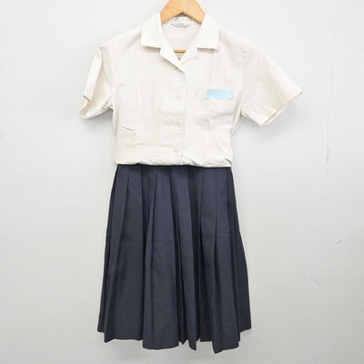 【中古】福岡県 津屋崎中学校 女子制服 3点 (シャツ・シャツ・スカート) sf078252