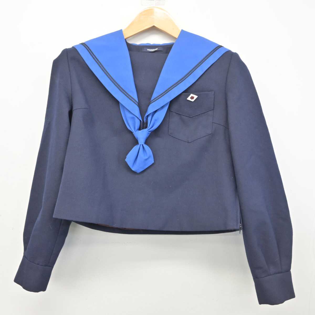 【中古】大阪府 夕陽丘高等学校 女子制服 6点 (セーラー服・スカート) sf078254