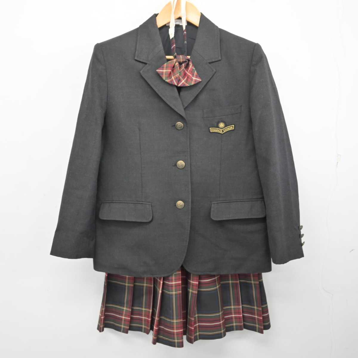 【中古】千葉県 木更津総合高等学校 女子制服 4点 (ブレザー・ニットベスト・スカート) sf078266