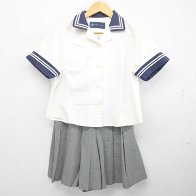 【中古】三重県 日生学園第一高等学校/旧制服 女子制服 3点 (ニット・ブラウス・スカート) sf078273