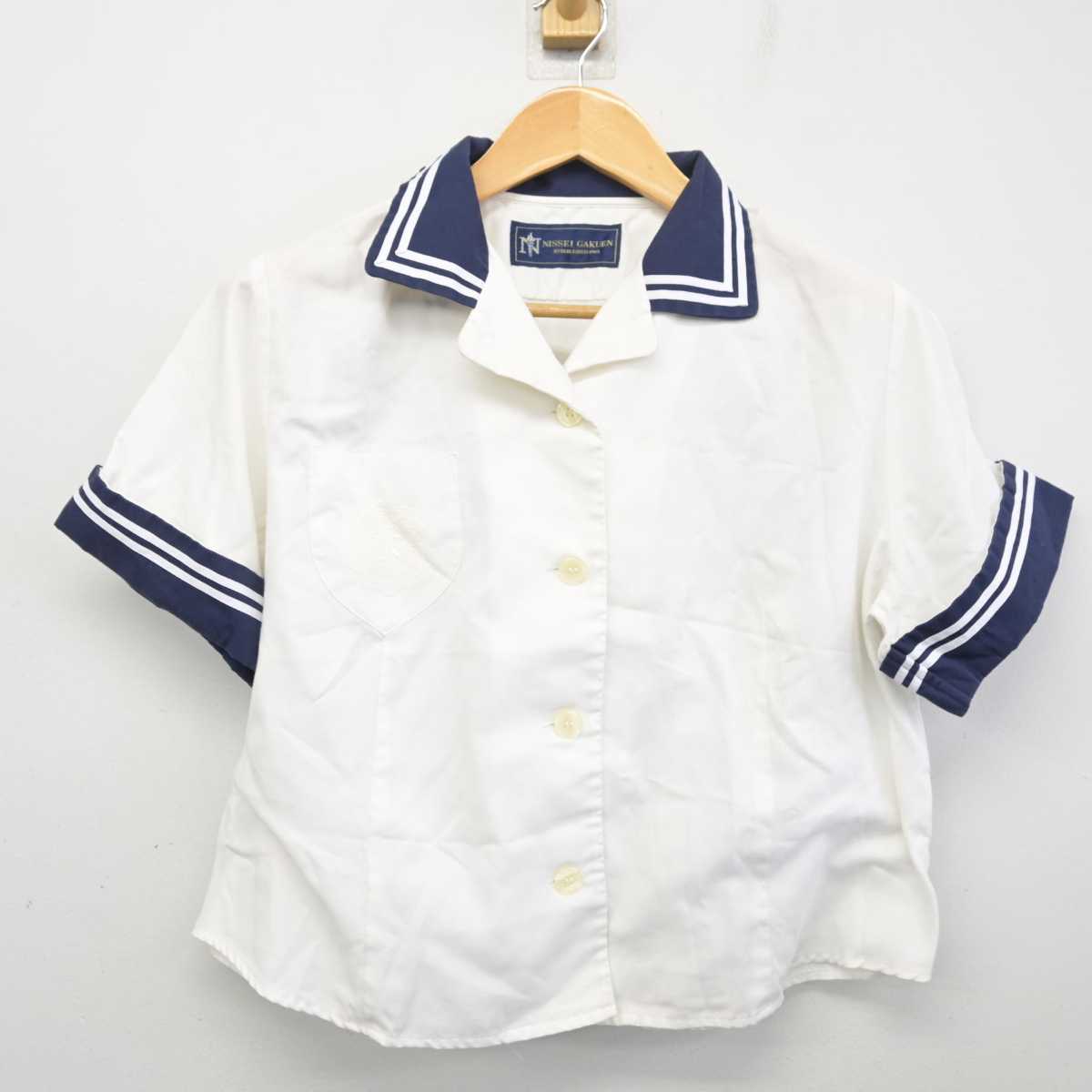 【中古】三重県 日生学園第一高等学校/旧制服 女子制服 3点 (ブラウス・スカート) sf078275