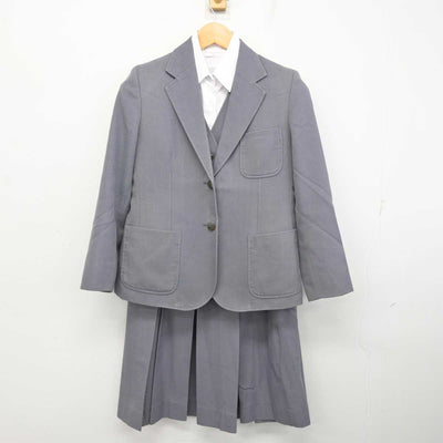 【中古】埼玉県 東金子中学校 女子制服 4点 (ブレザー・ベスト・シャツ・スカート) sf078287