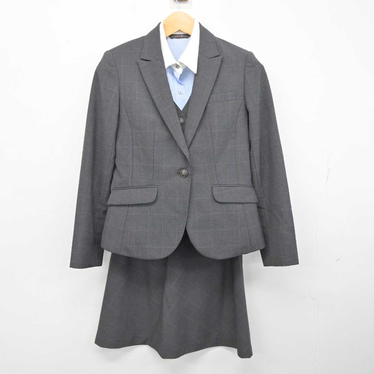 【中古】佐賀県 佐賀県有明海漁業協同組合 女子制服 4点 (ジャケット・ベスト・ブラウス・スカート) sf078292