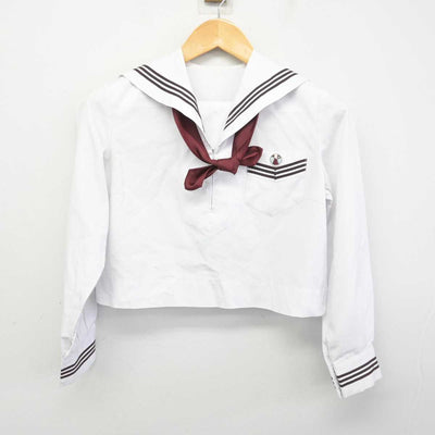 【中古】神奈川県 横浜富士見丘学園中学校 女子制服 3点 (セーラー服) sf078296