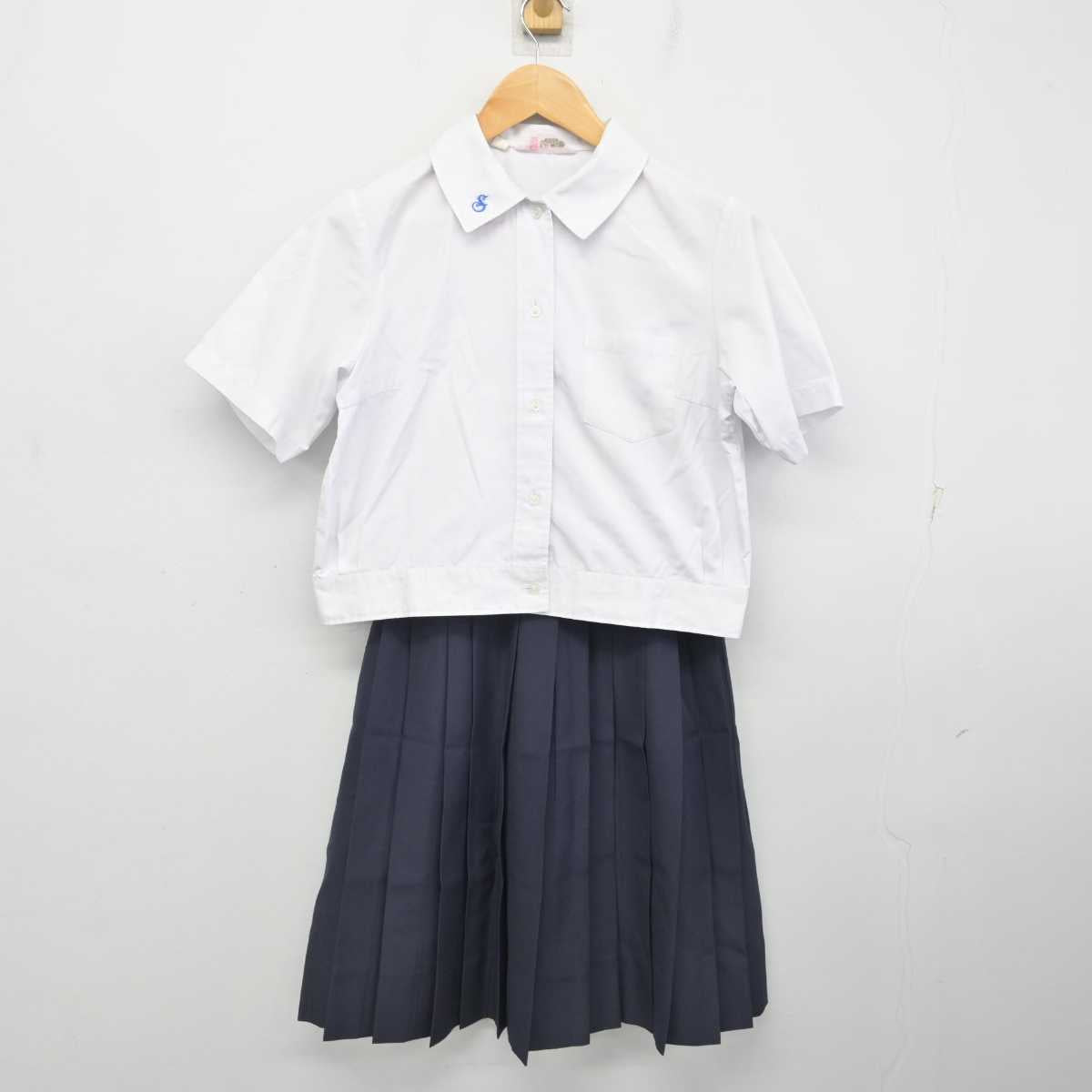 【中古】奈良県 桜井中学校 女子制服 3点 (シャツ・シャツ・スカート) sf078302