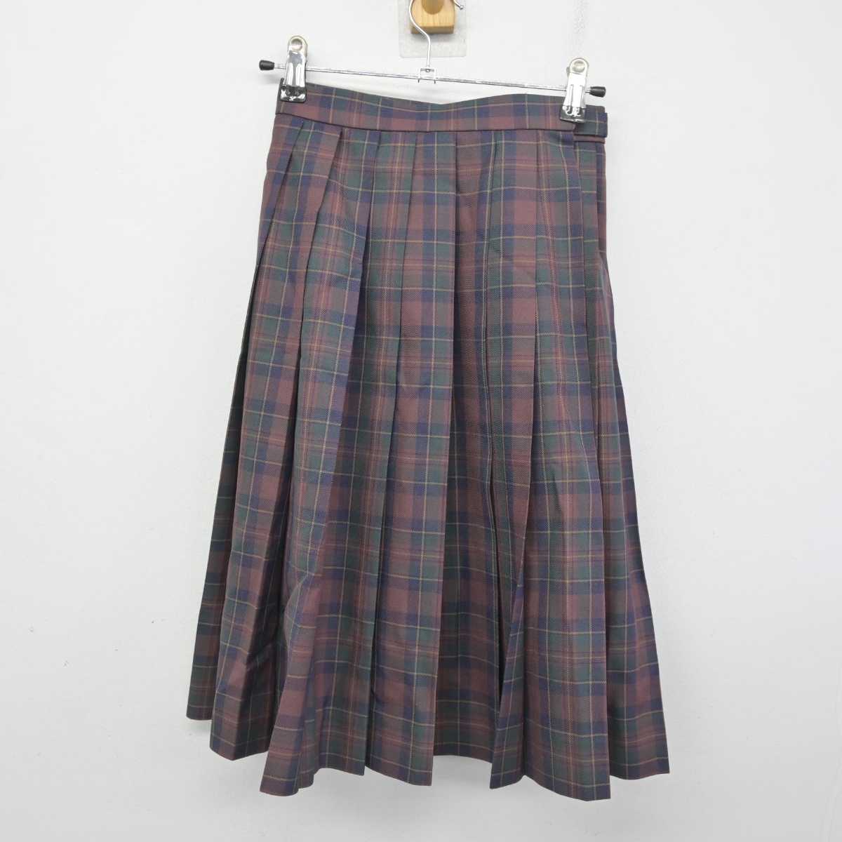 【中古】広島県 美木中学校 女子制服 2点 (シャツ・スカート) sf078304